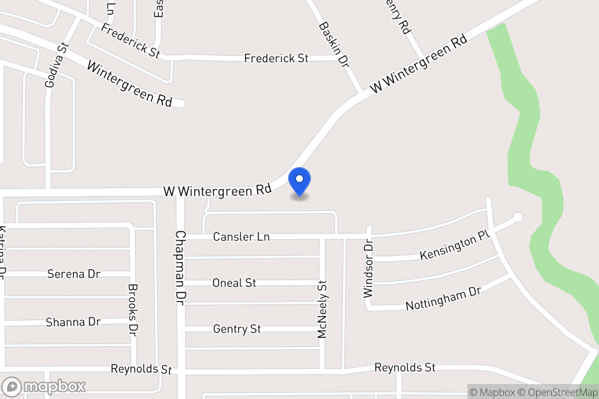 Map of 1628 W Wintergreen Rd