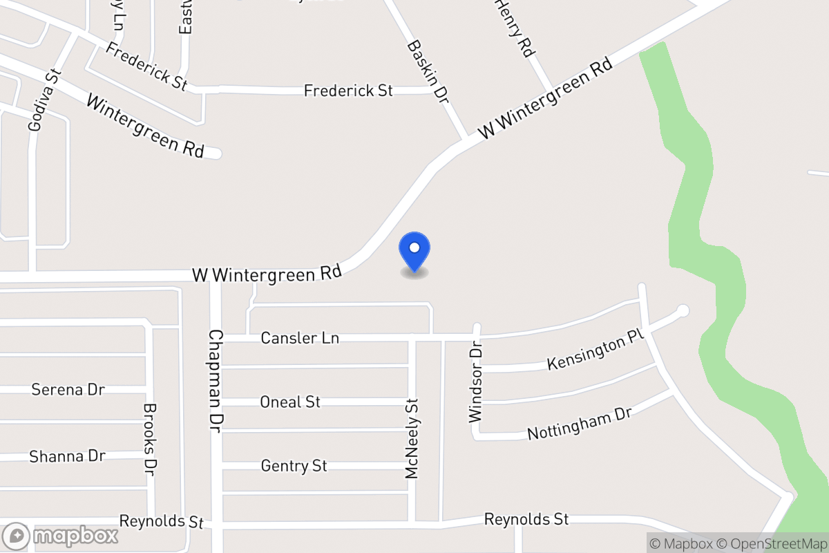 Map of 1620 W Wintergreen Rd