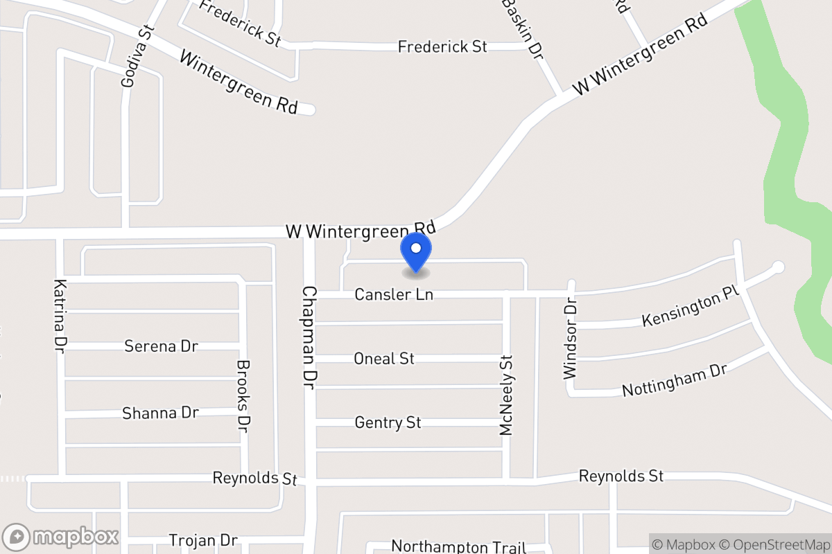 Map of 1741 Cansler Ln