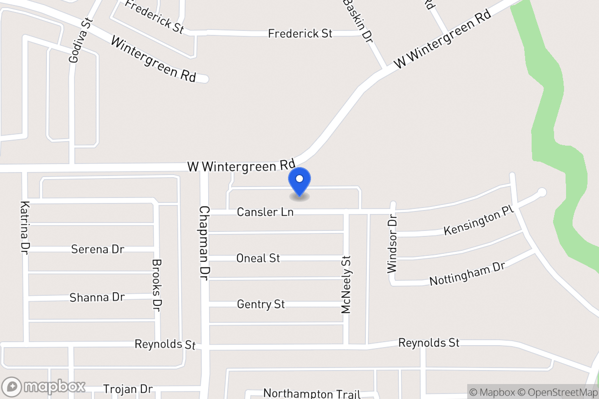 Map of 1733 Cansler Ln