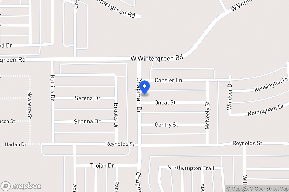 Map of 1767 Oneal St