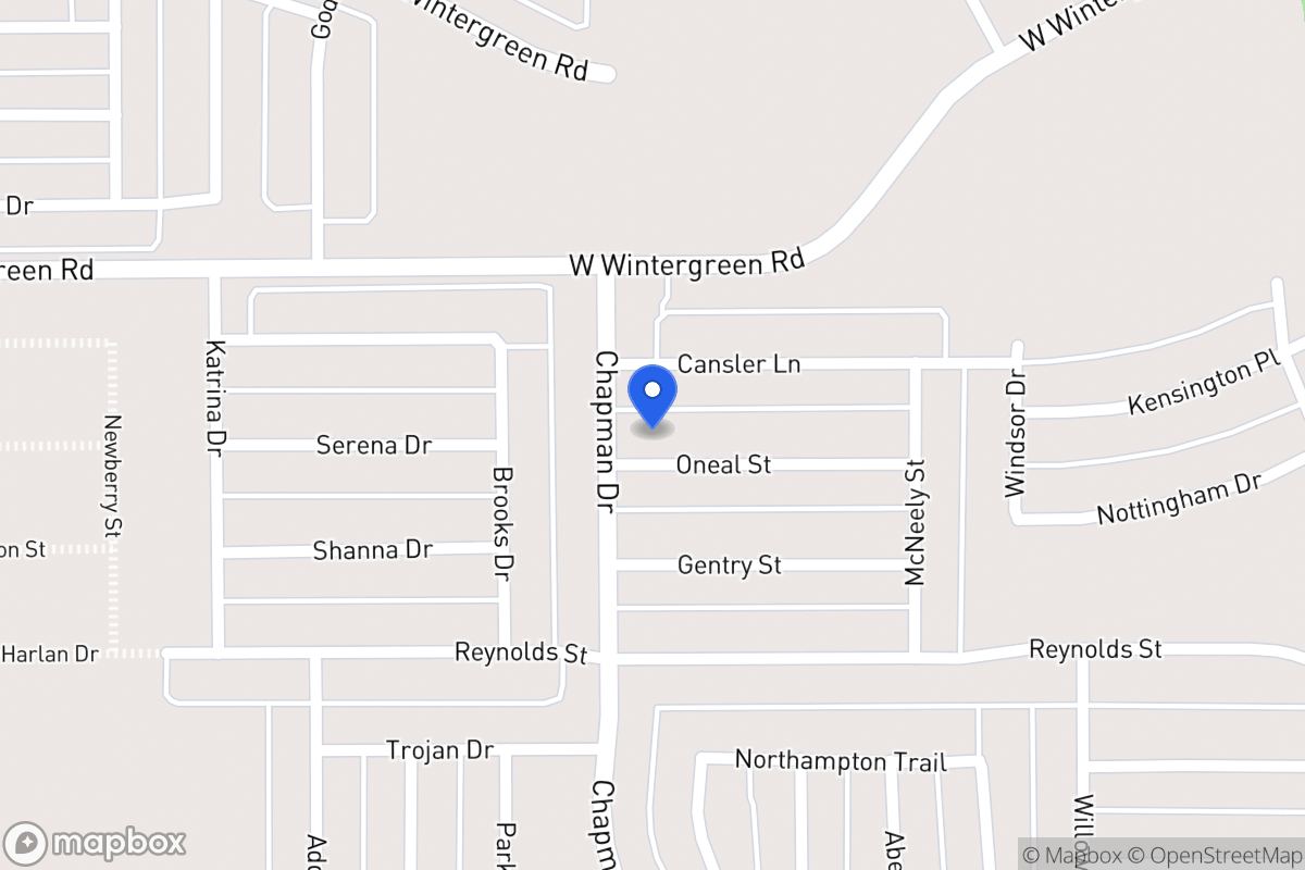 Map of 1763 Oneal St