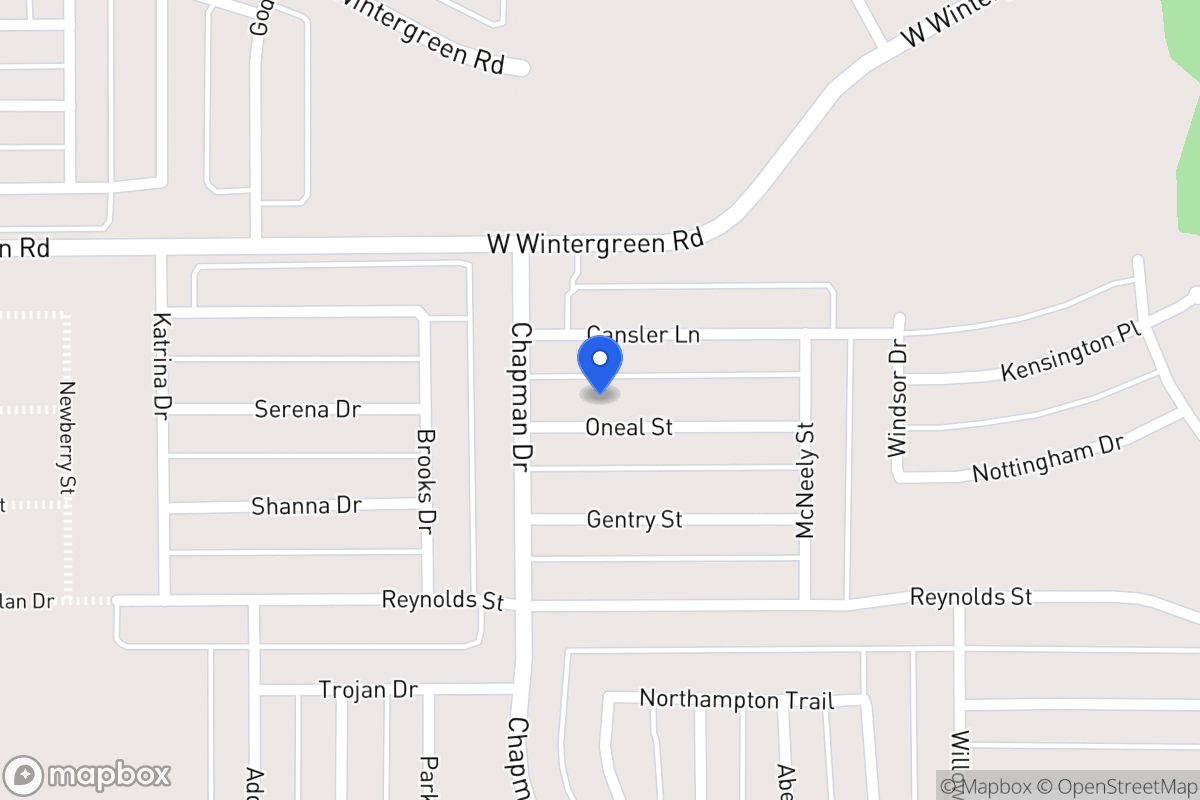 Map of 1755 Oneal St