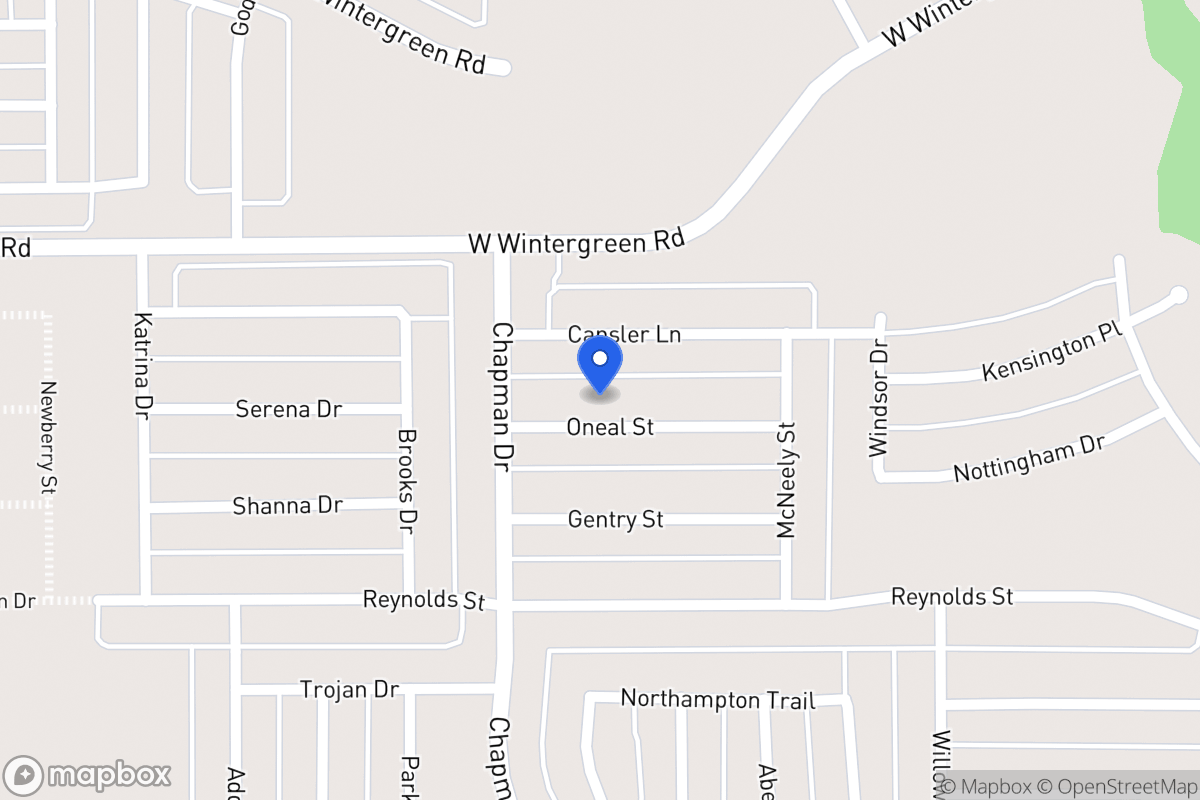 Map of 1751 Oneal St