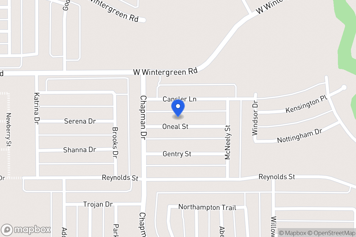 Map of 1747 Oneal St