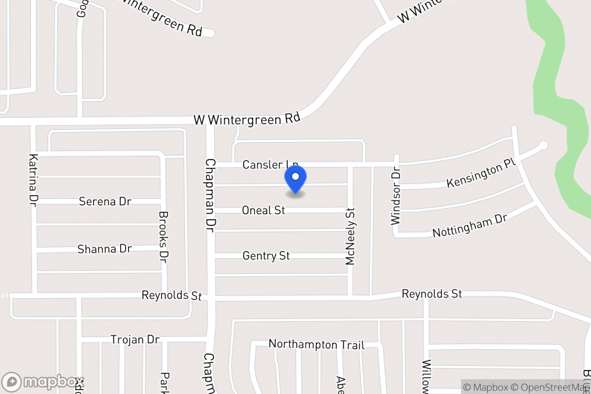 Map of 1735 Oneal St