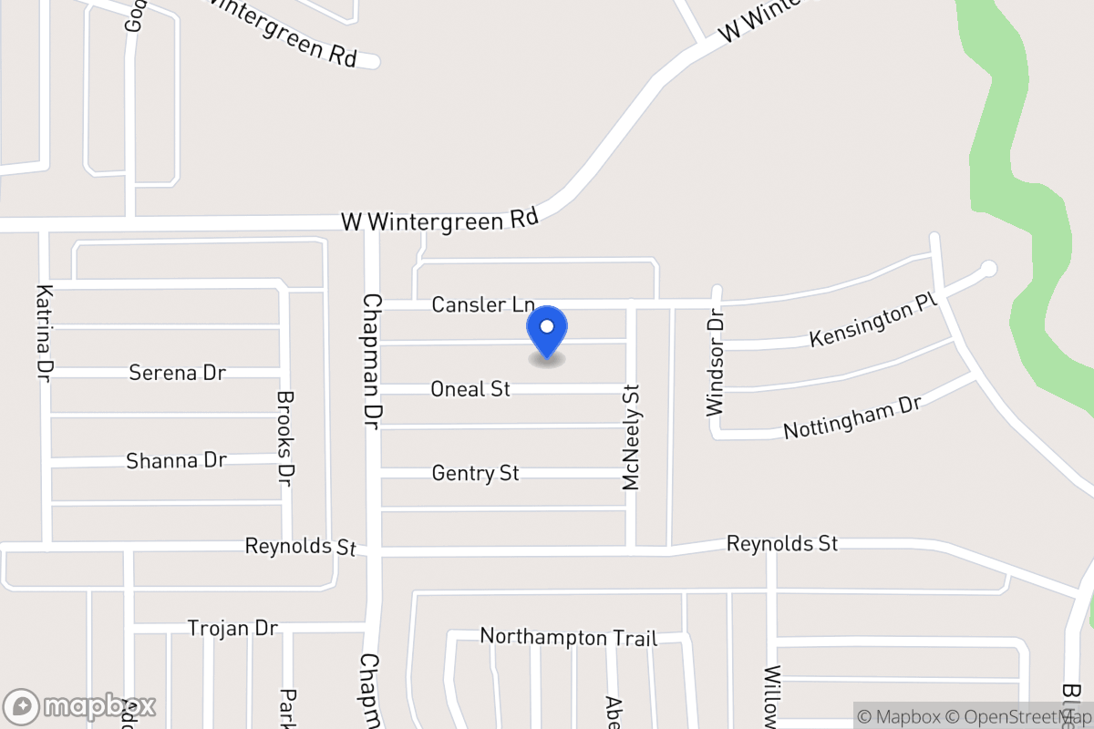 Map of 1731 Oneal St