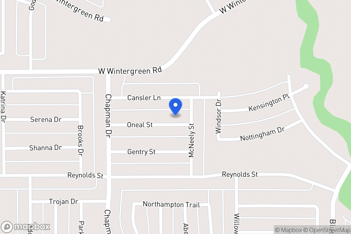 Map of 1723 Oneal St