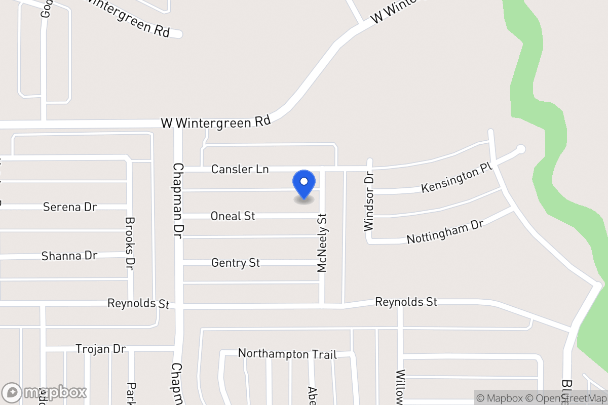 Map of 1719 Oneal St