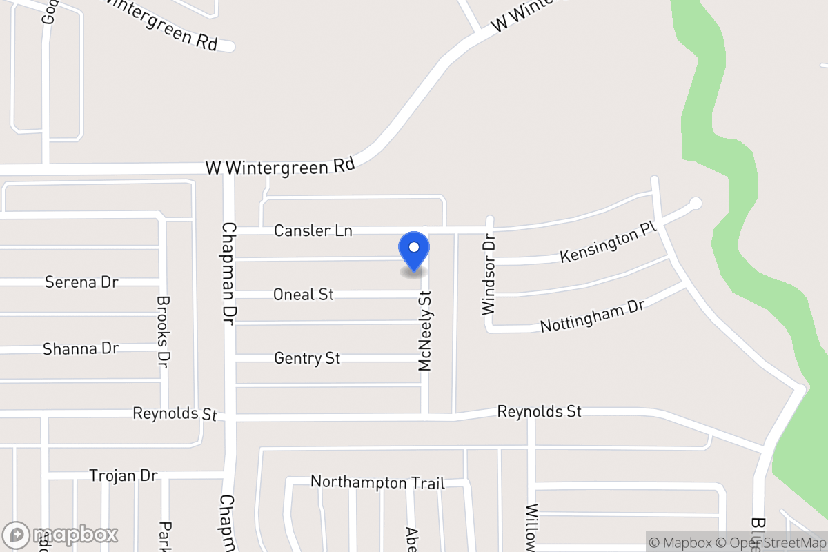 Map of 1715 Oneal St