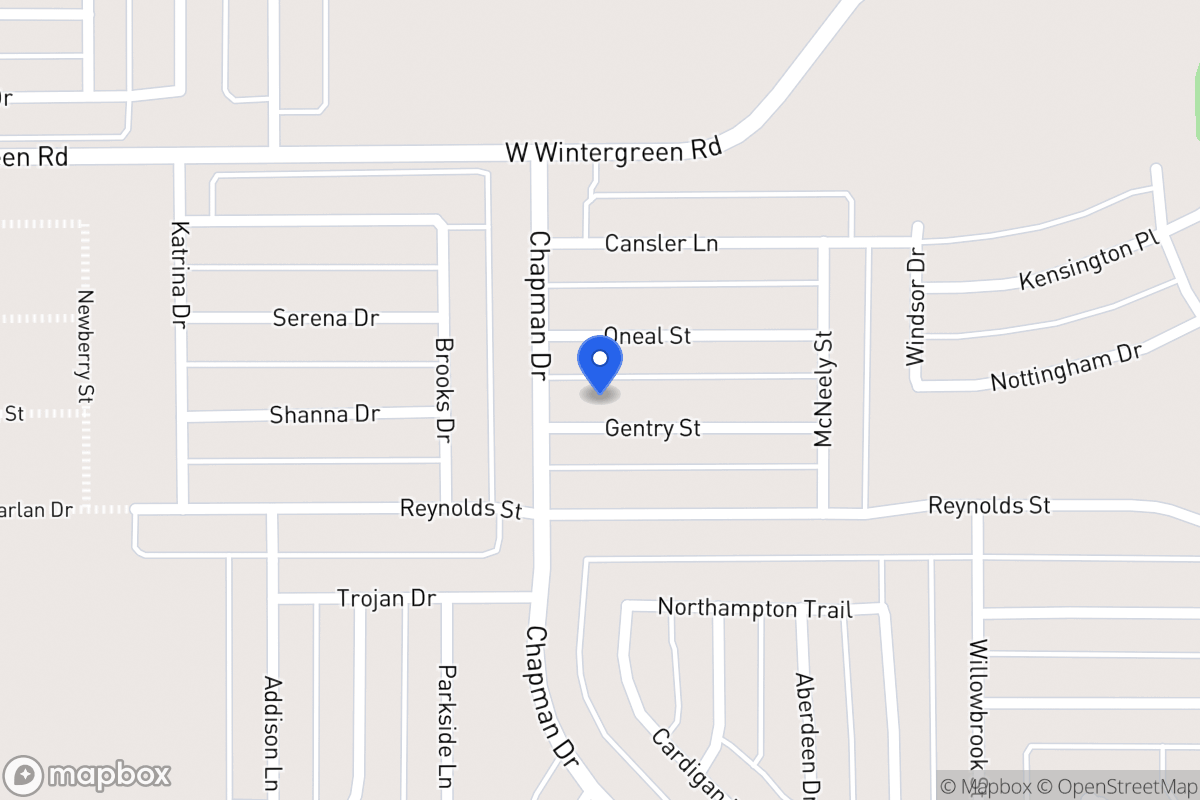 Map of 1761 Gentry St
