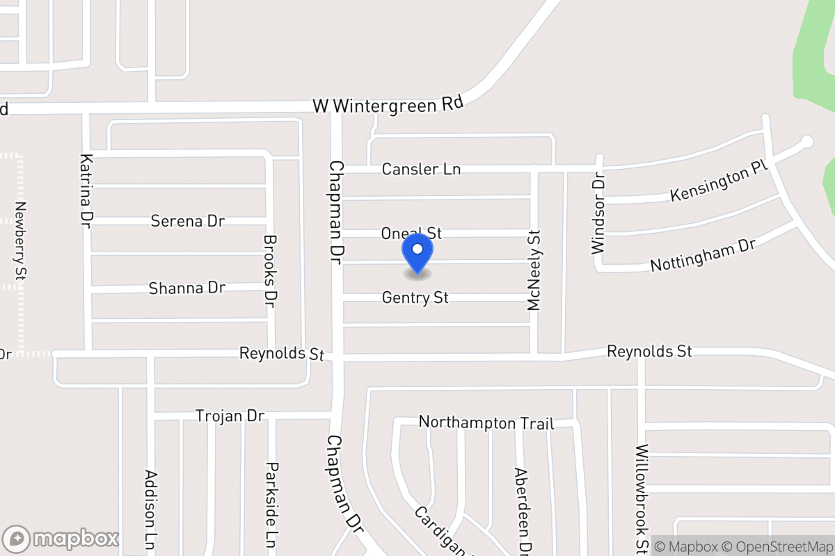 Map of 1749 Gentry St