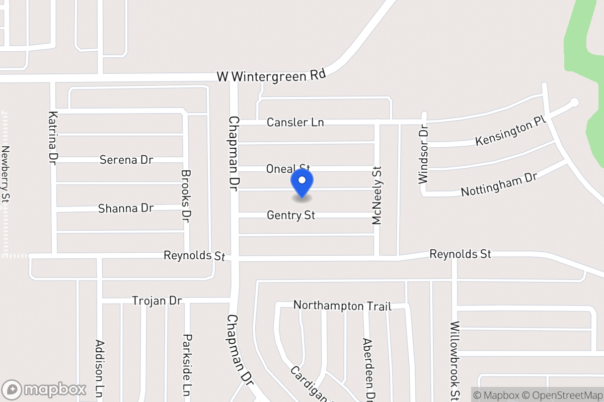 Map of 1745 Gentry St