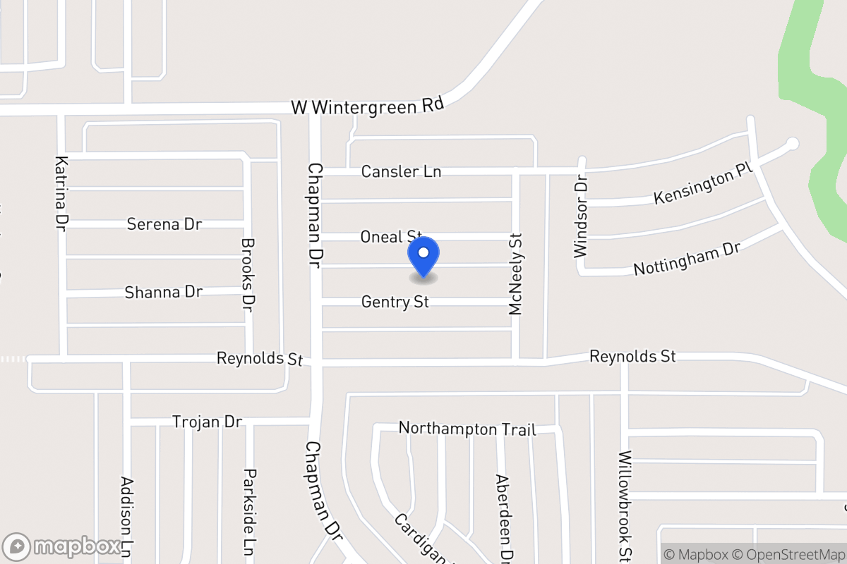 Map of 1741 Gentry St