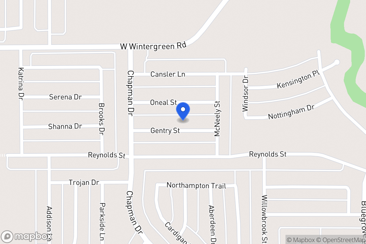 Map of 1737 Gentry St