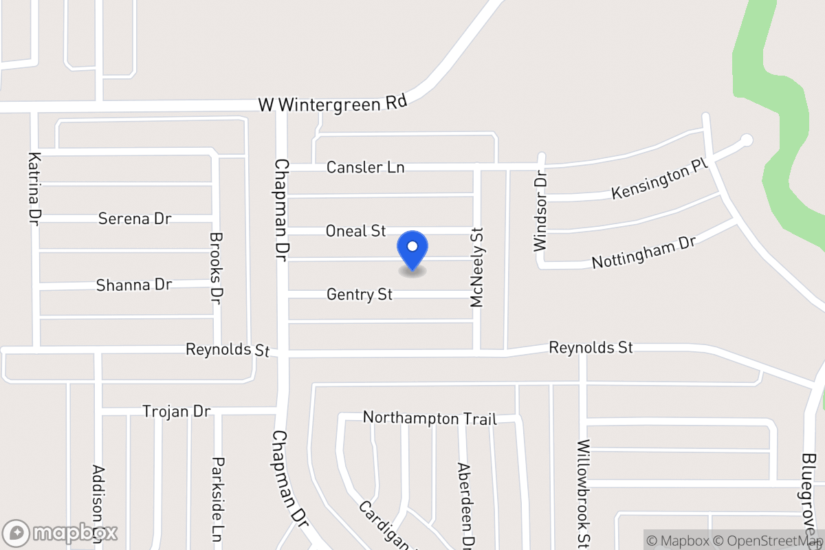 Map of 1733 Gentry St