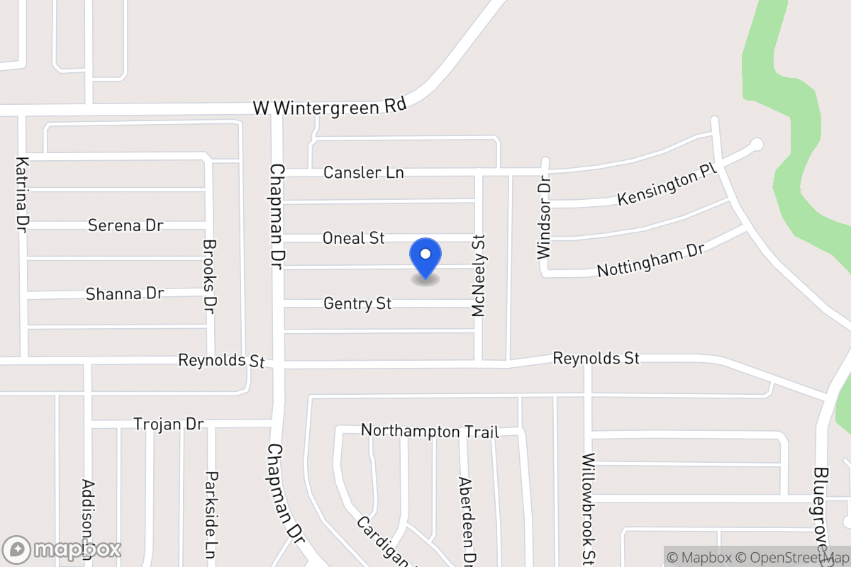 Map of 1729 Gentry St