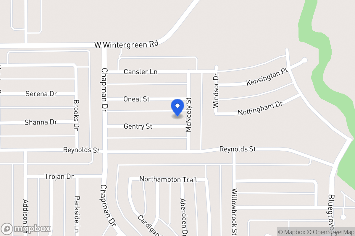 Map of 1721 Gentry St