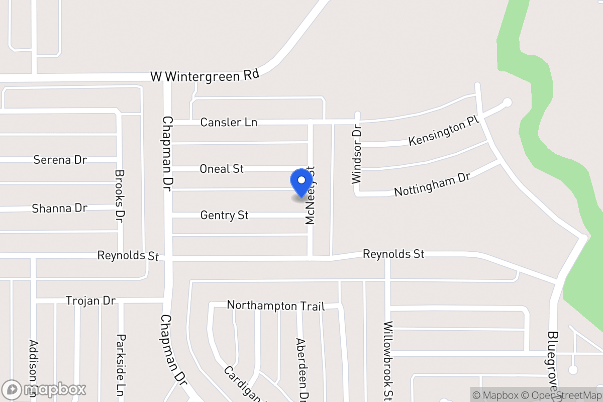 Map of 1717 Gentry St