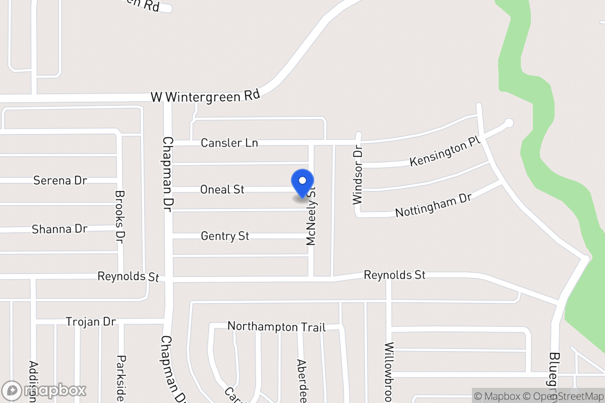 Map of 1714 Oneal St