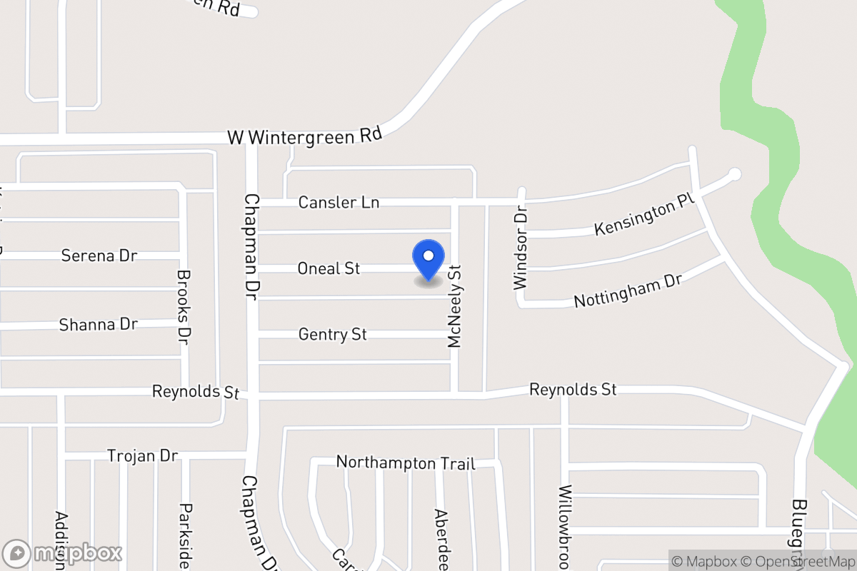 Map of 1718 Oneal St