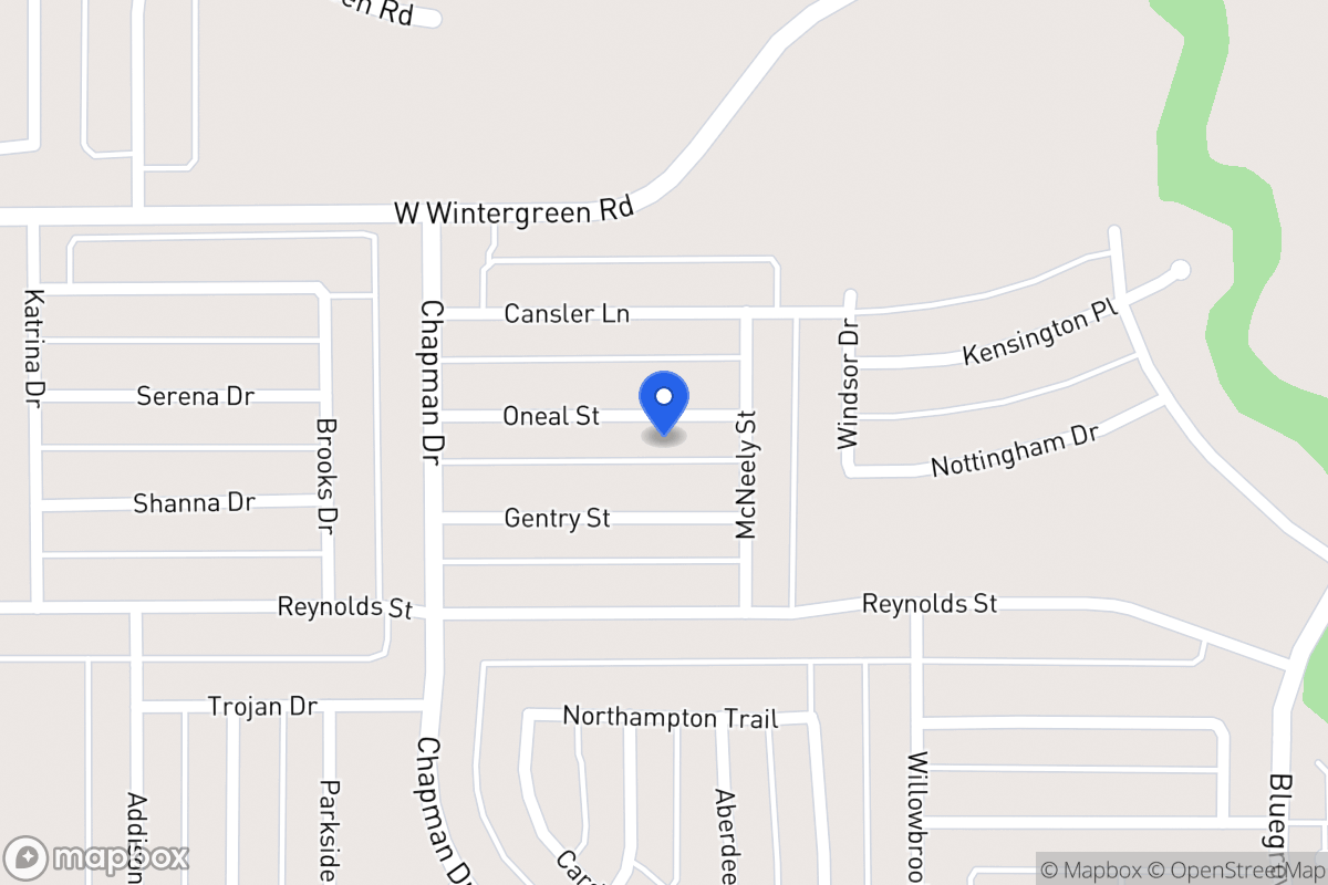 Map of 1726 Oneal St