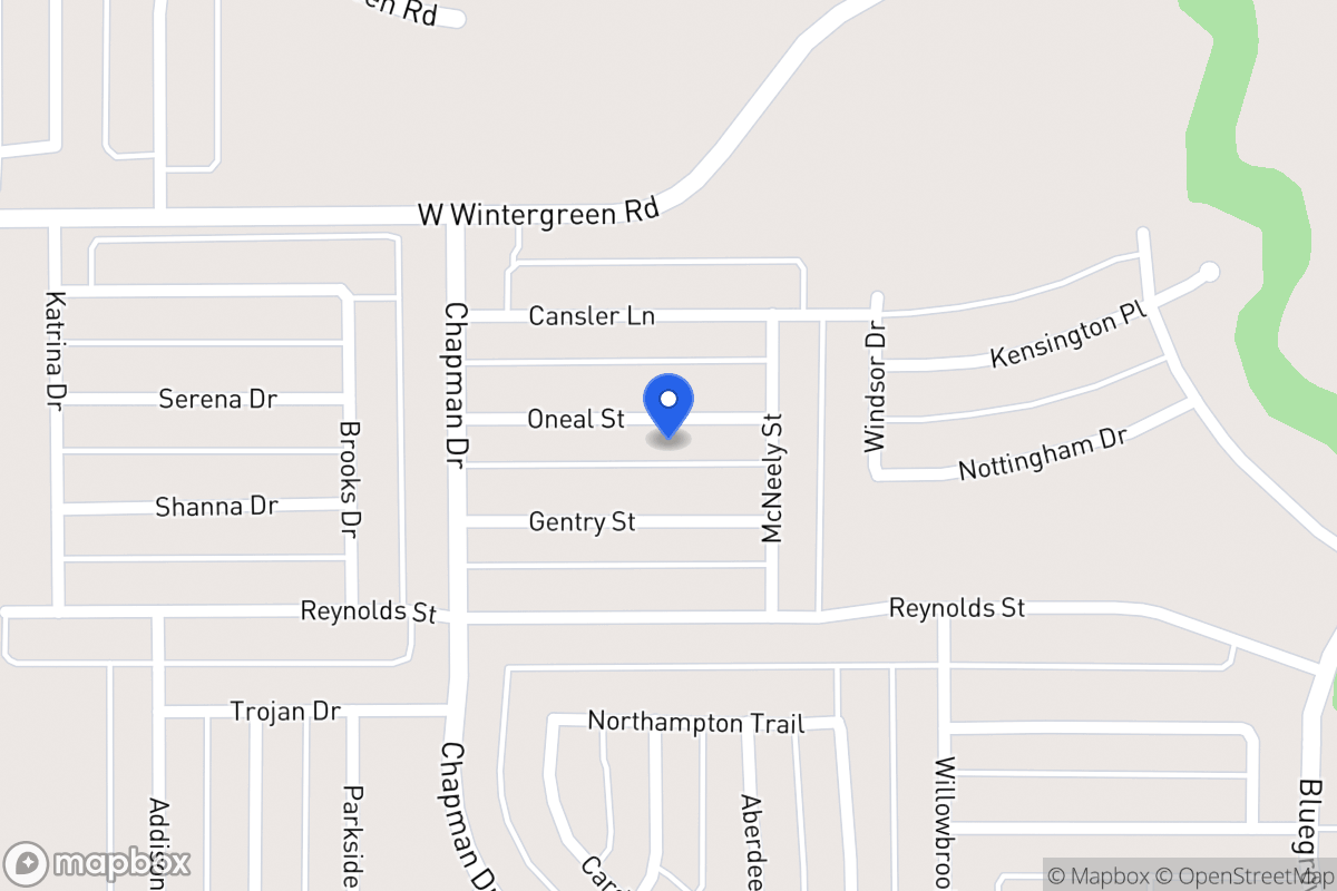 Map of 1730 Oneal St