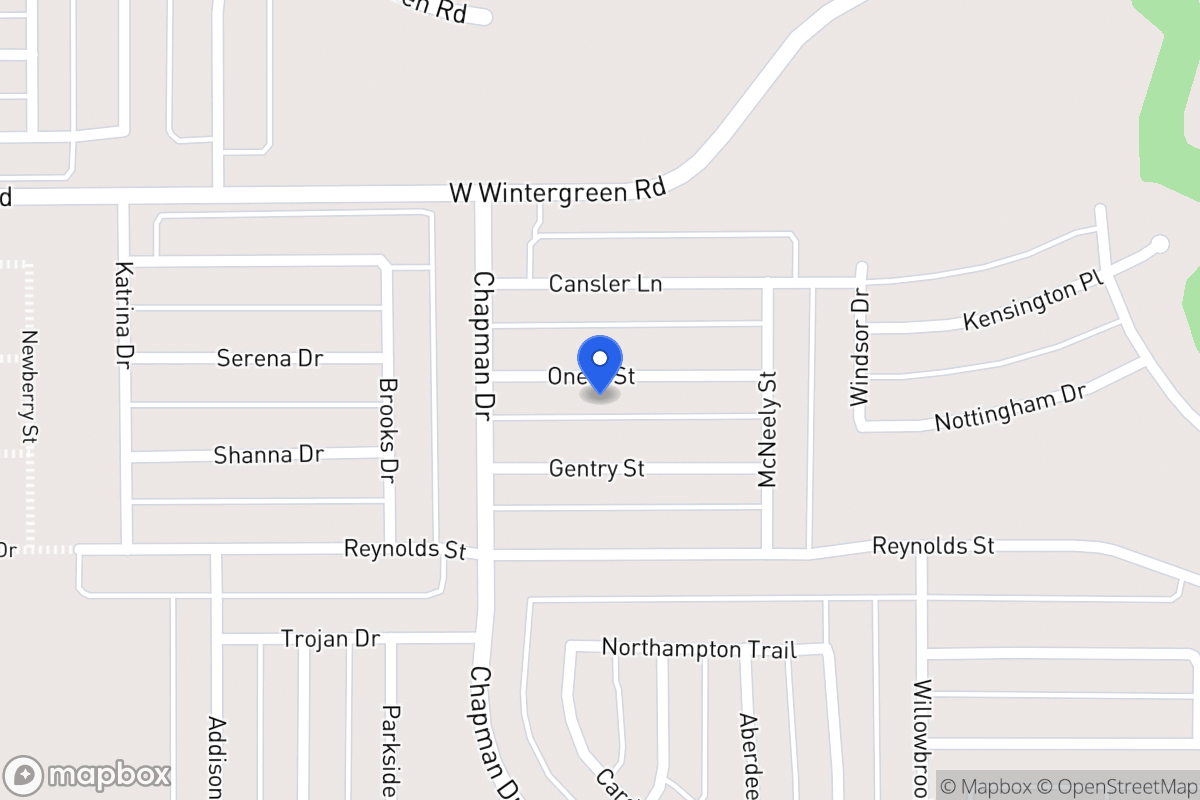 Map of 1746 Oneal St