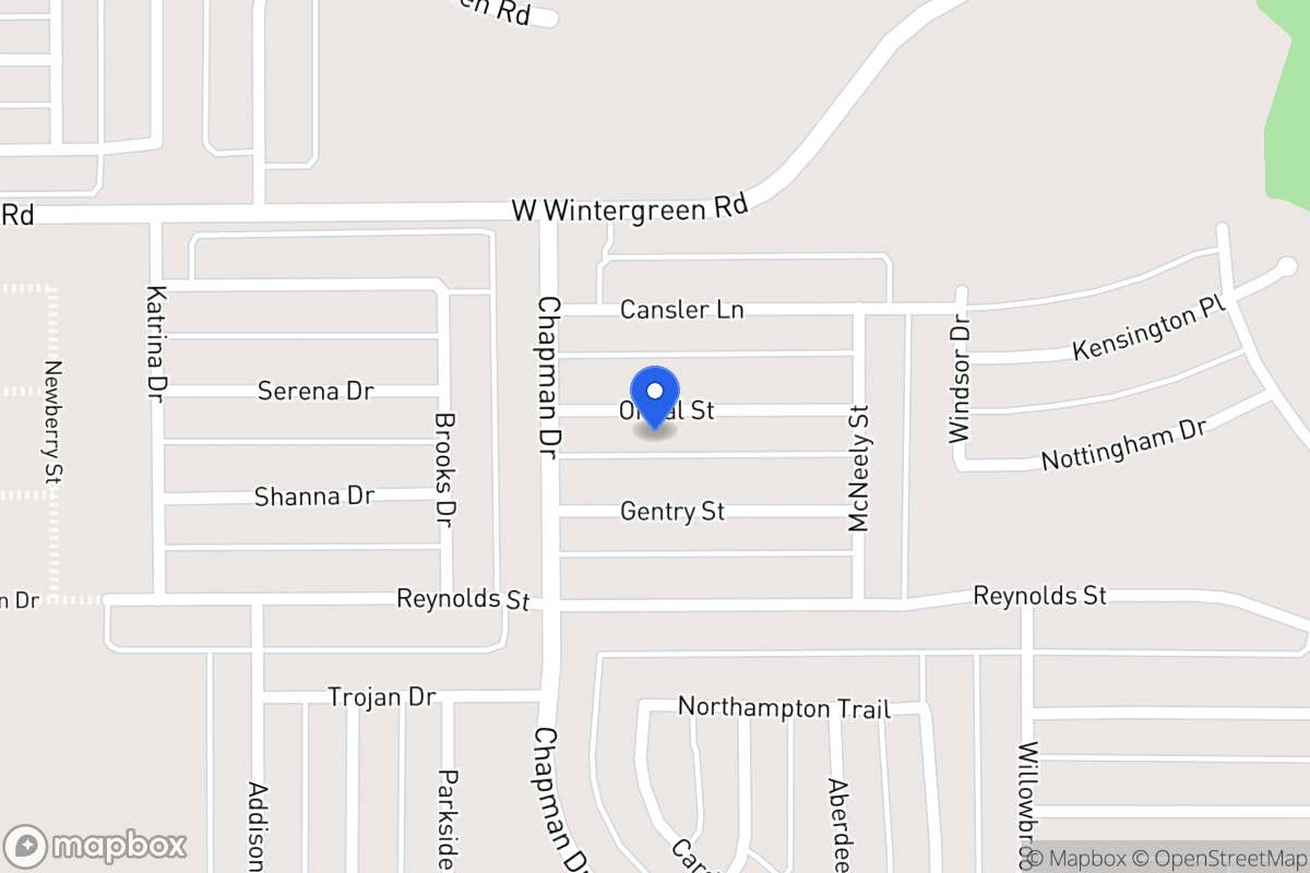 Map of 1750 Oneal St