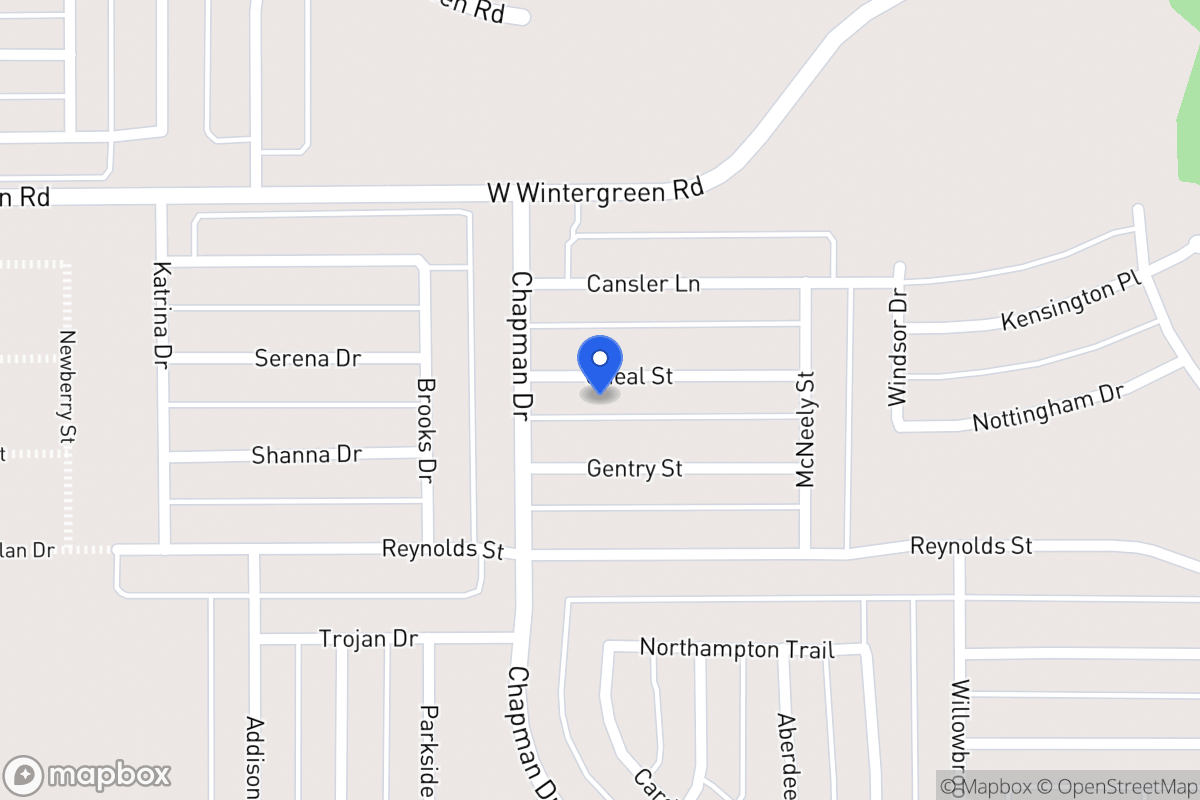 Map of 1754 Oneal St