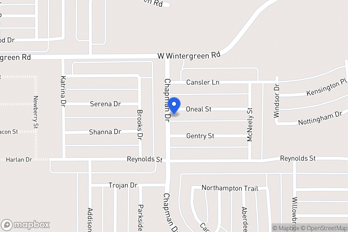 Map of 1766 Oneal St