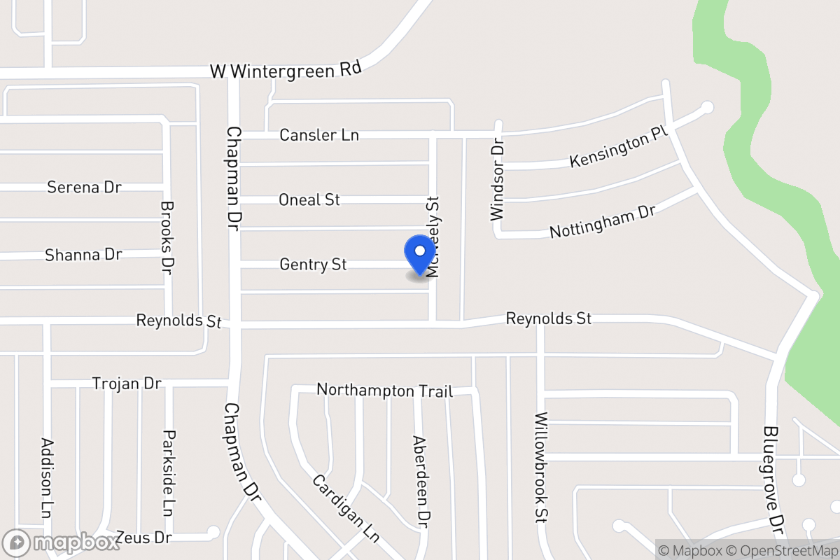 Map of 1716 Gentry St