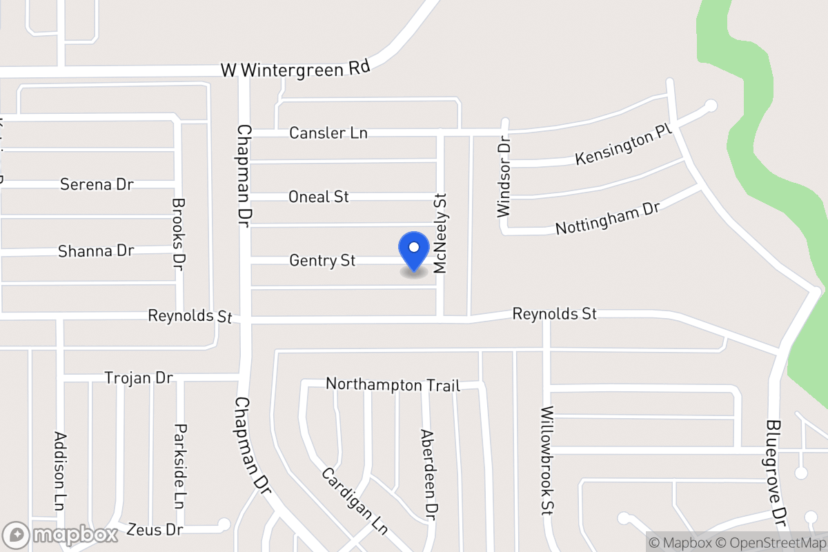 Map of 1720 Gentry St