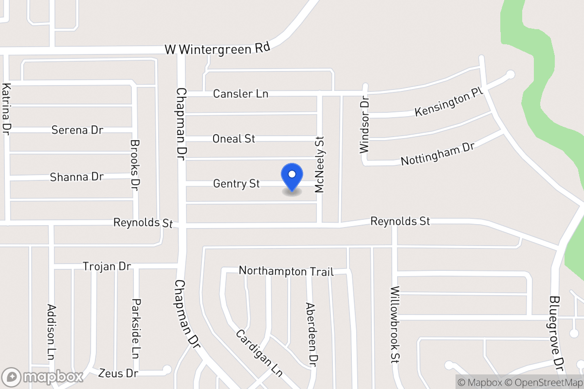 Map of 1724 Gentry St