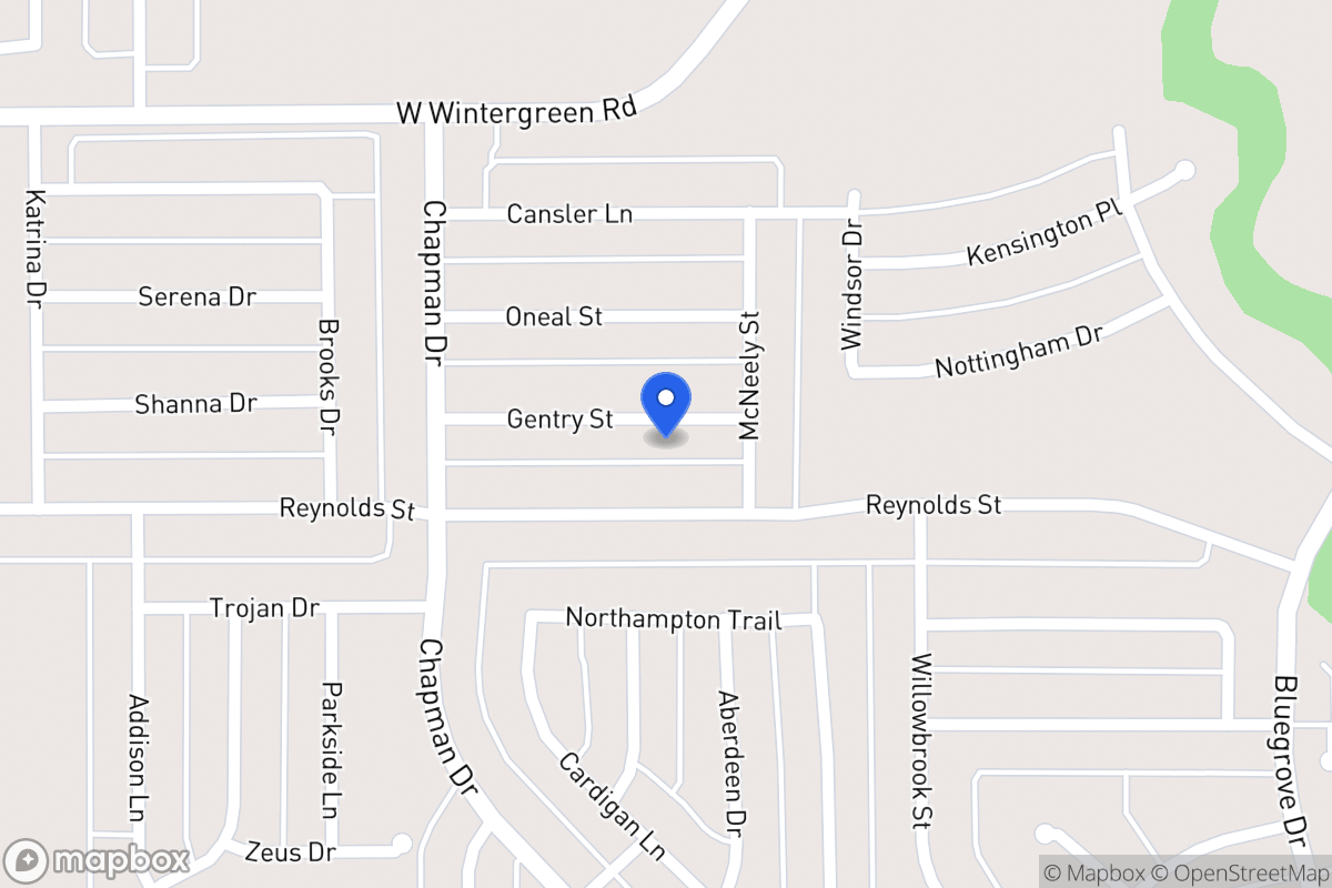 Map of 1728 Gentry St
