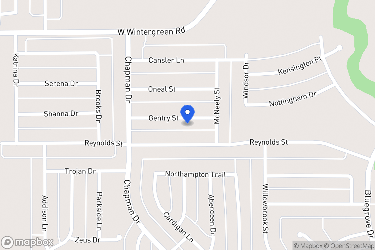 Map of 1732 Gentry St