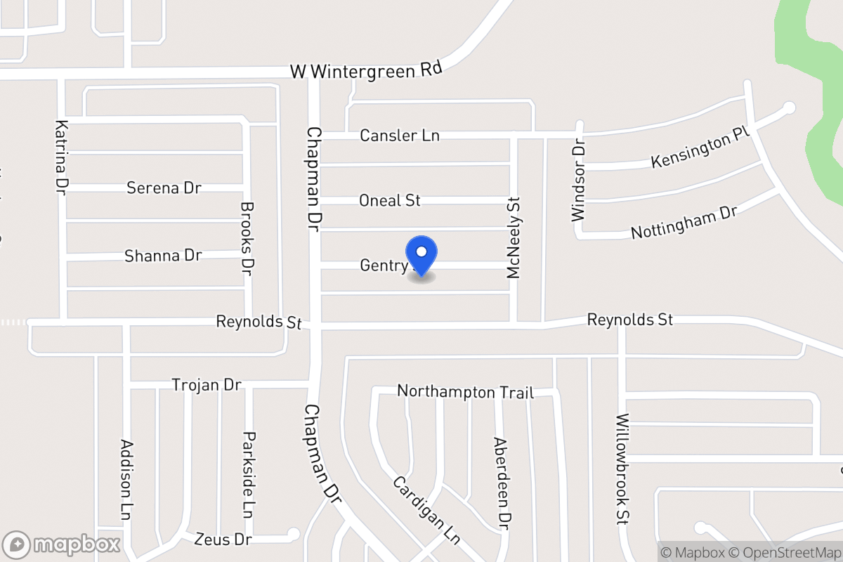 Map of 1740 Gentry St
