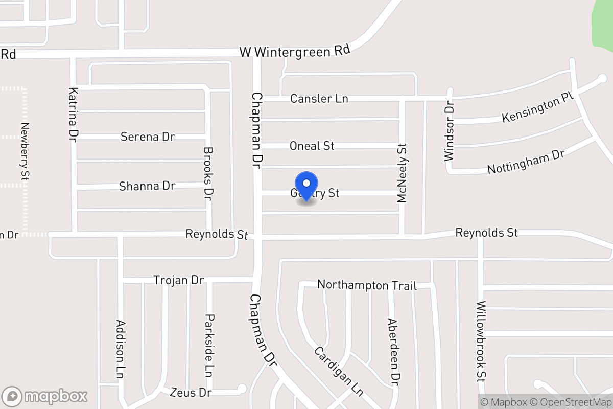 Map of 1752 Gentry St