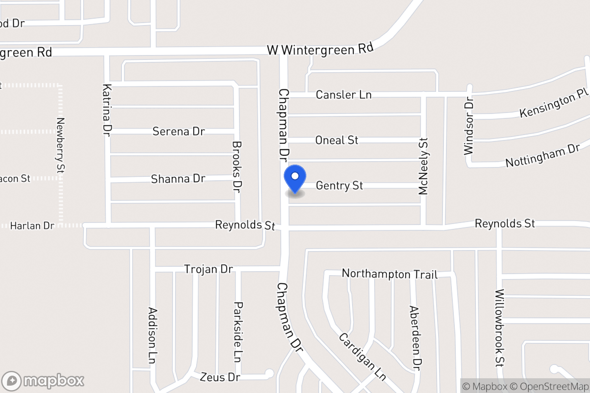 Map of 1768 Gentry St