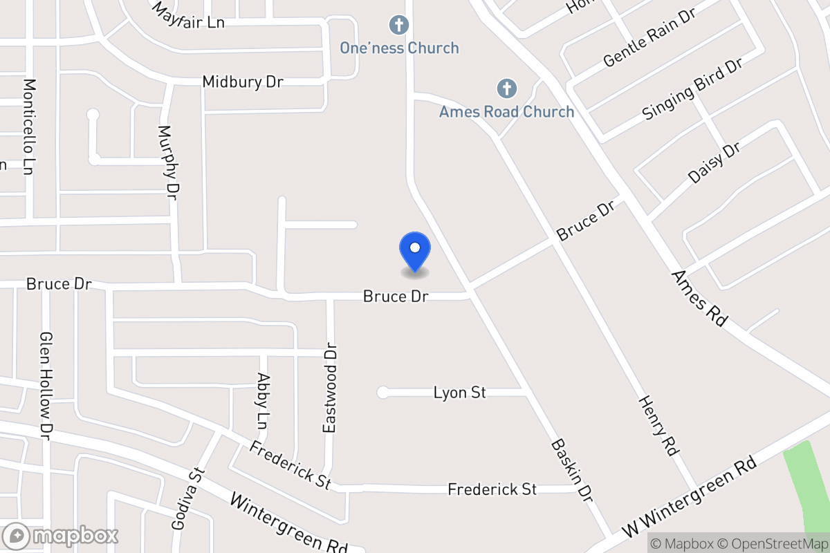 Map of 1635 Bruce Dr
