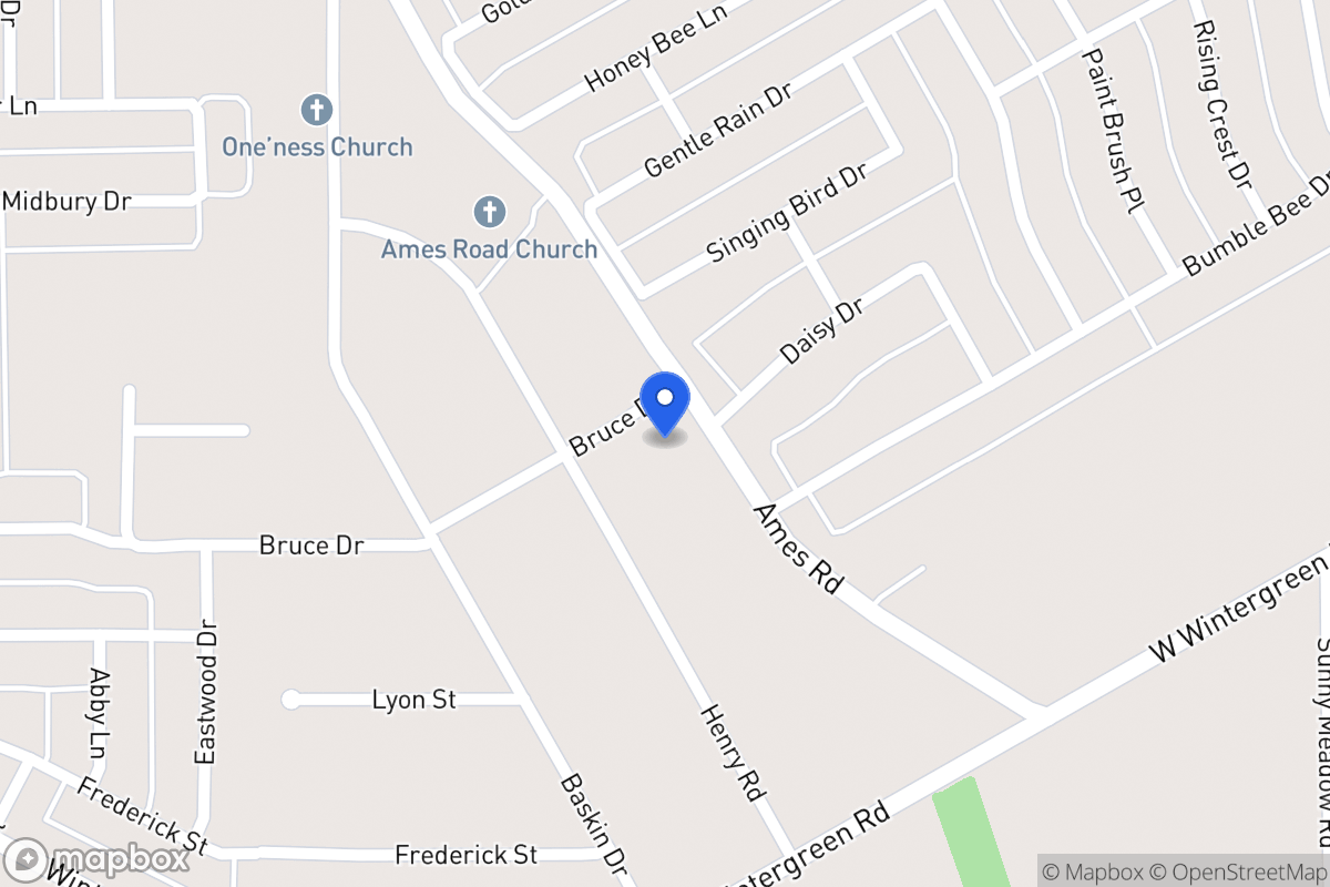 Map of 2919 Ames Rd