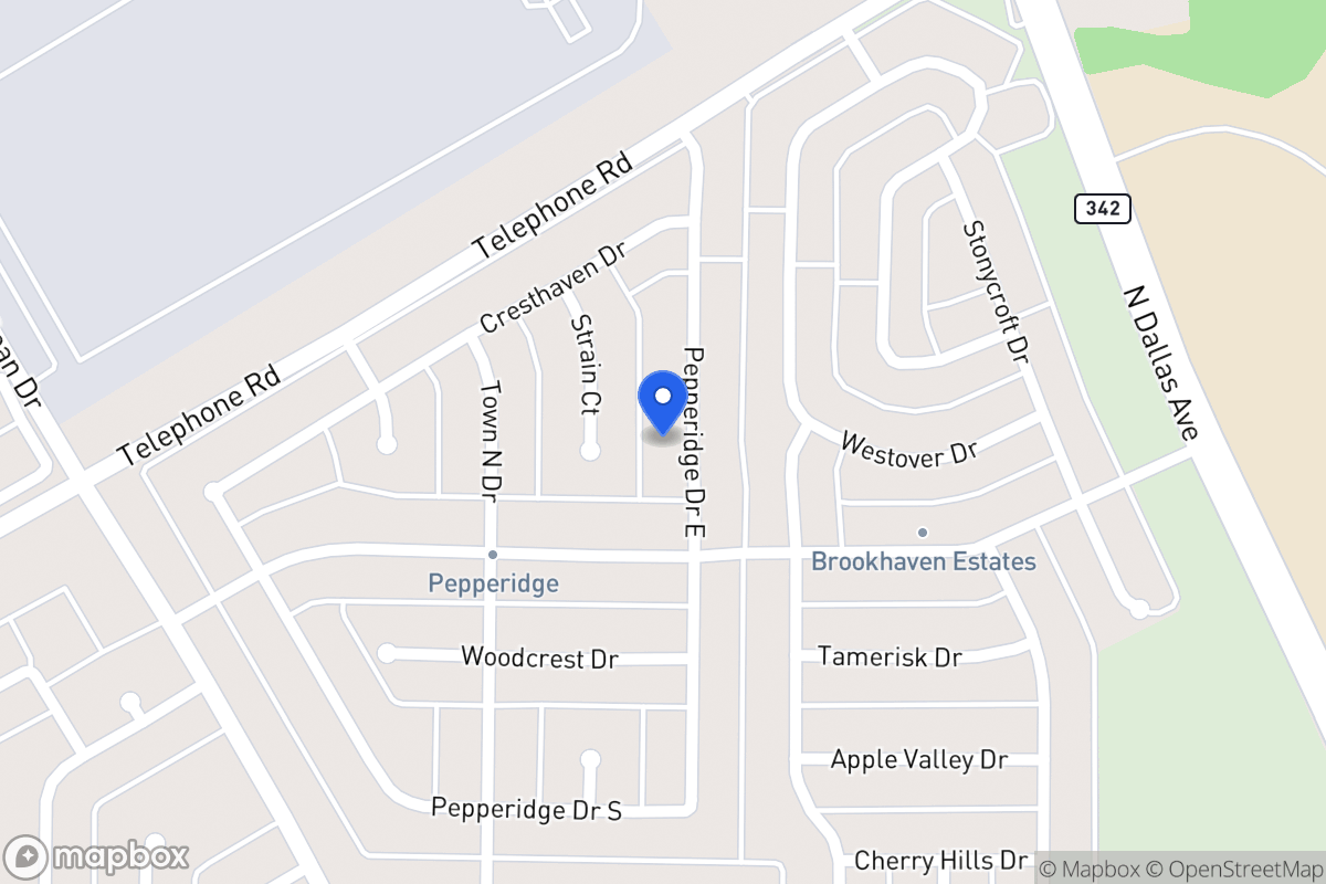 Map of 2919 Pepperidge Dr