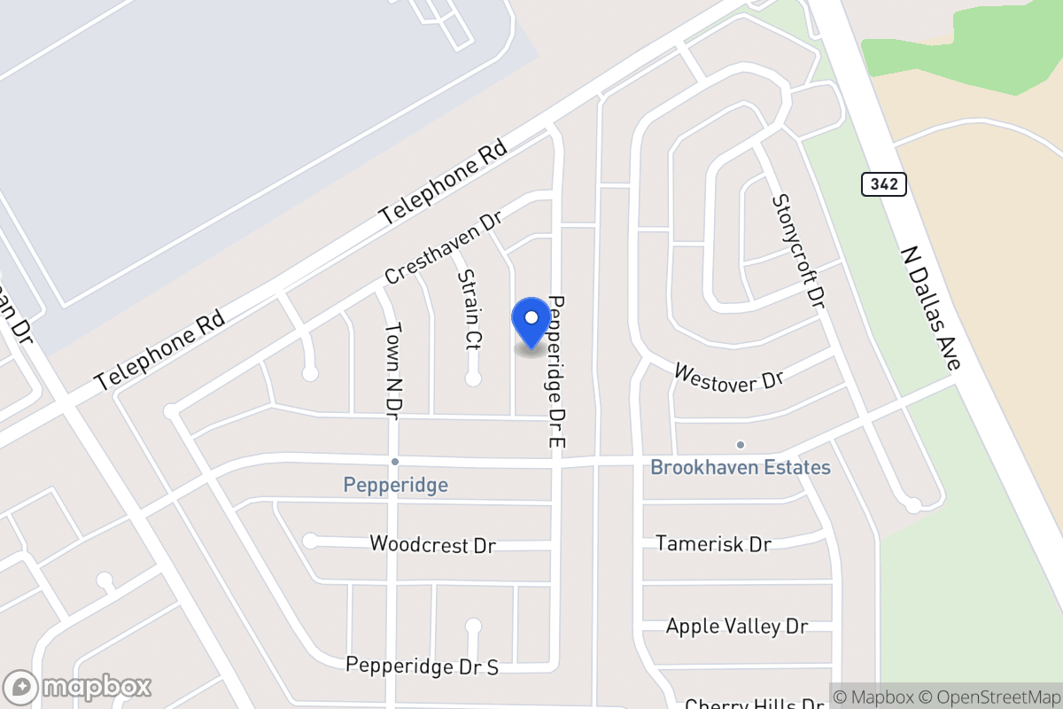 Map of 2923 Pepperidge Dr