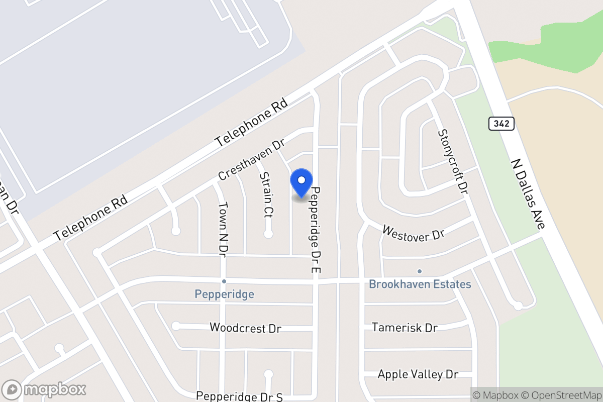 Map of 2931 Pepperidge Dr