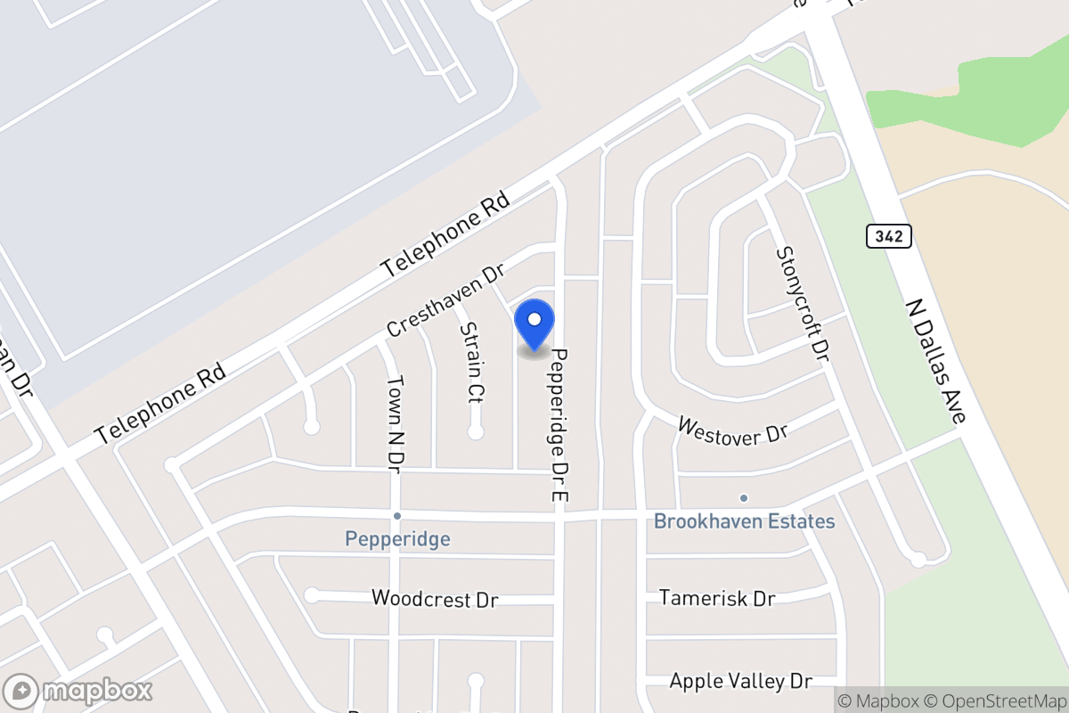 Map of 2935 E Pepperidge Dr