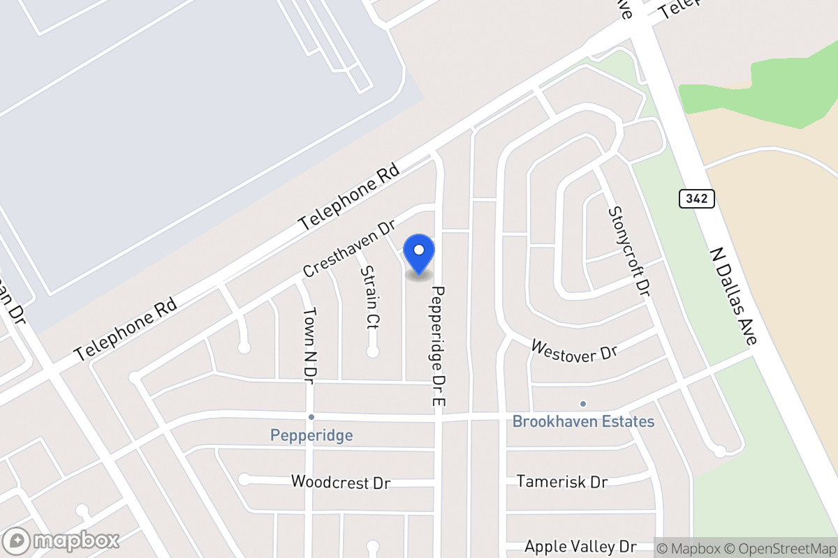 Map of 2939 E Pepperidge Dr