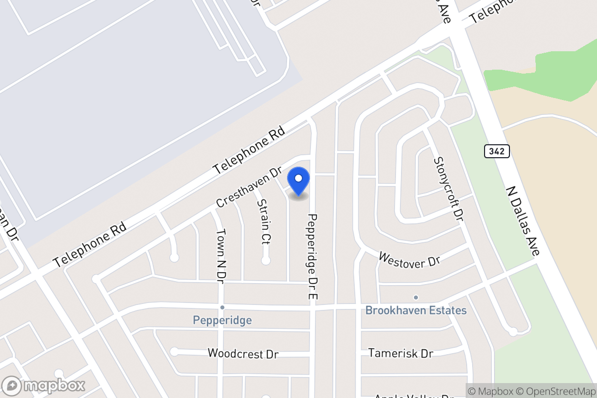Map of 2943 E Pepperidge Dr