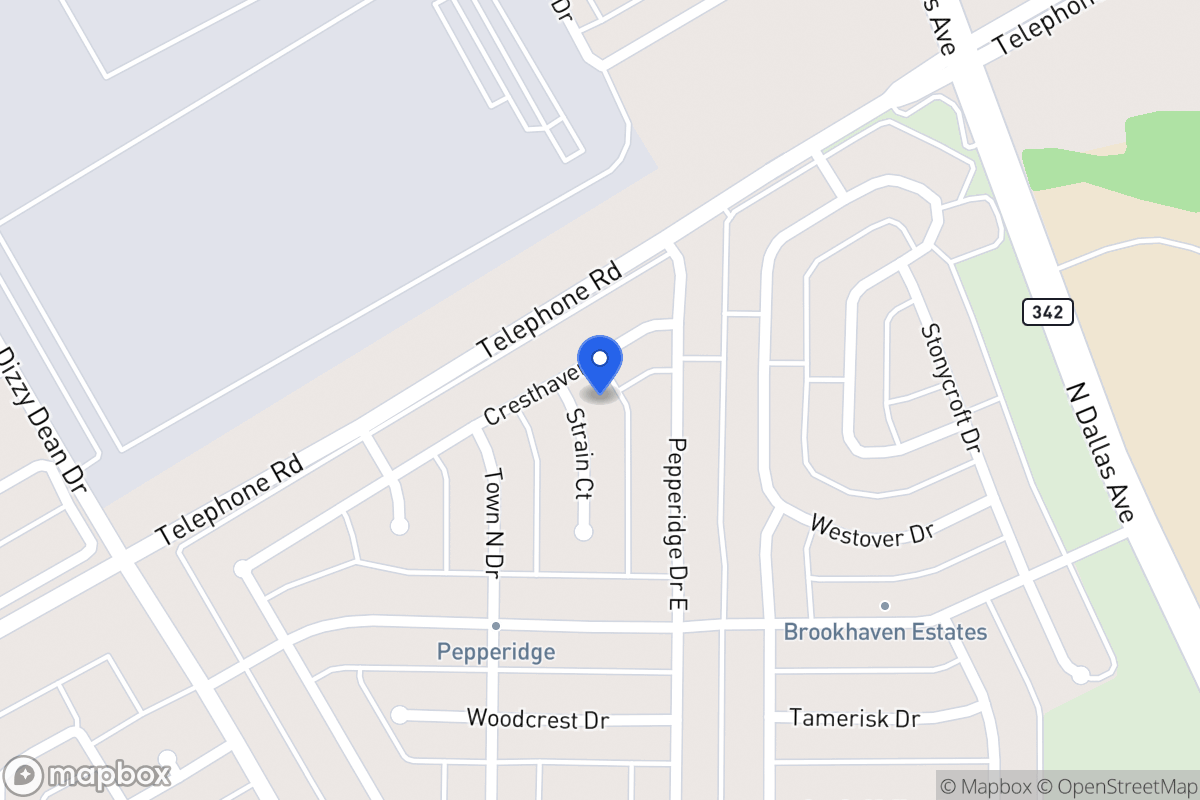 Map of 2942 Strain Ct