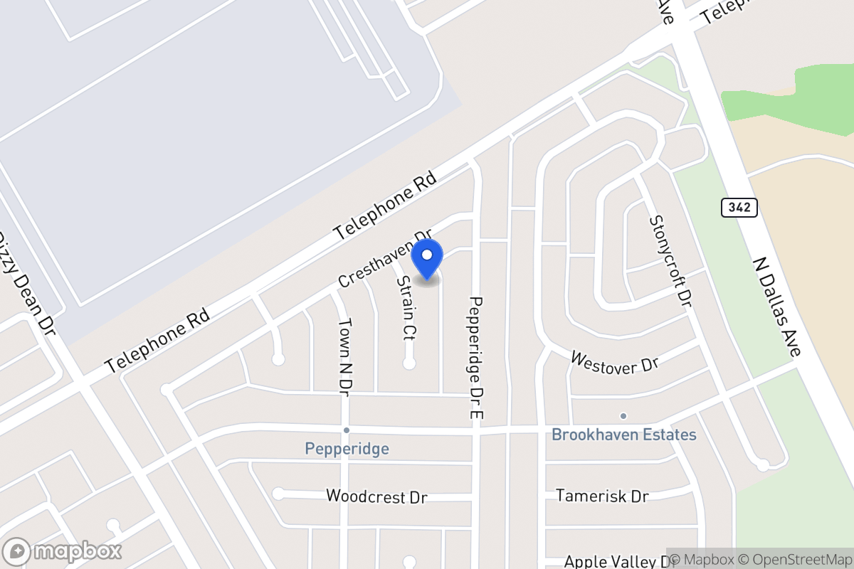 Map of 2938 Strain Ct
