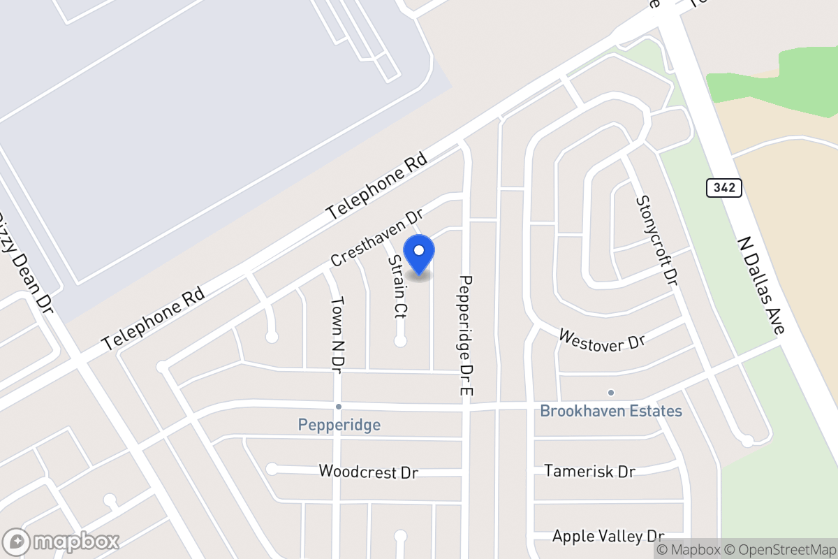 Map of 2934 Strain Ct